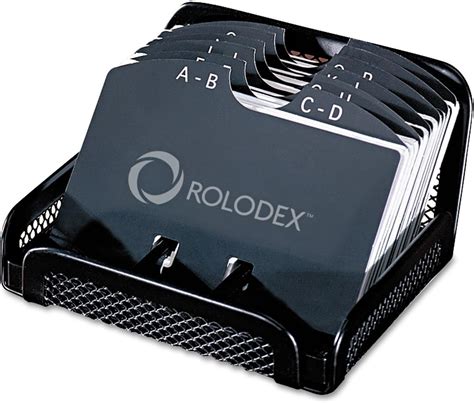 rolodex card file business card holder